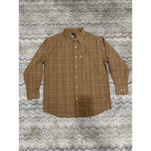 Mecca Brown Stripped Long Sleeve Dress Shirt Men’s Size Unknown(READ DESCRIPTION